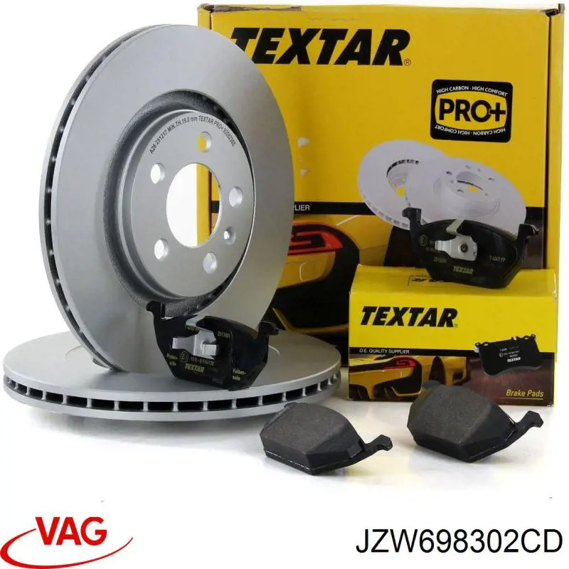 Диск переднього гальма VAG JZW698302CD ціна, від 51.09 USD