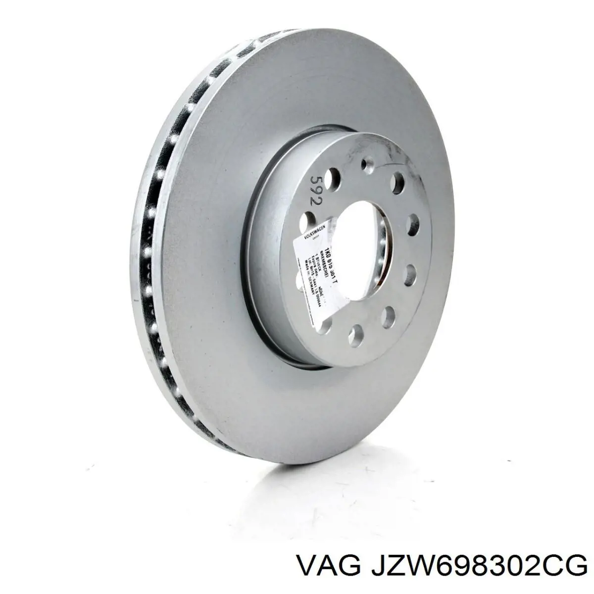 Диск переднього гальма VAG JZW698302CG ціна, від 36.48 USD