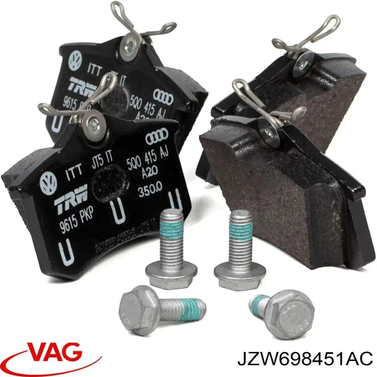 Задні гальмівні колодки JZW698451AC VAG