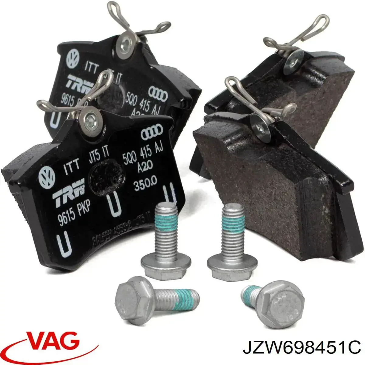Купити JZW698451C VAG Задні колодки