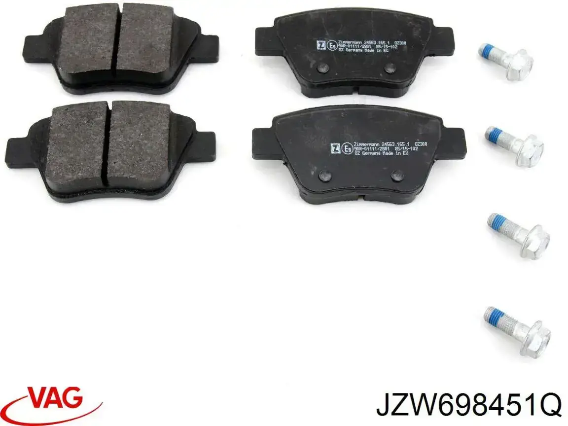 Купити JZW698451Q VAG Задні колодки
