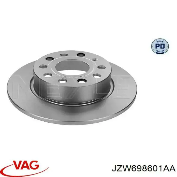 Купити JZW698601AA VAG Диск заднього гальма