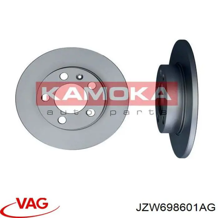 Купити JZW698601AG VAG Диск заднього гальма