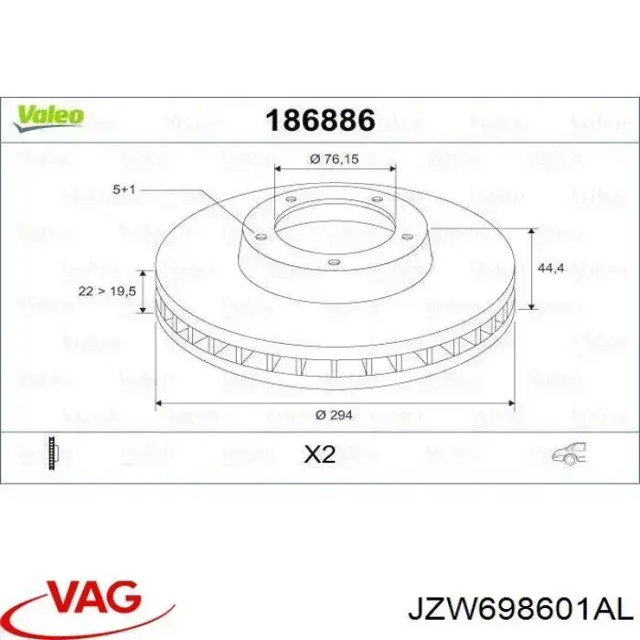 JZW698601AL VAG 