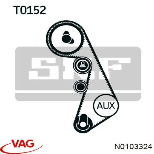 Купити N0103324 VAG ГРМ ремень