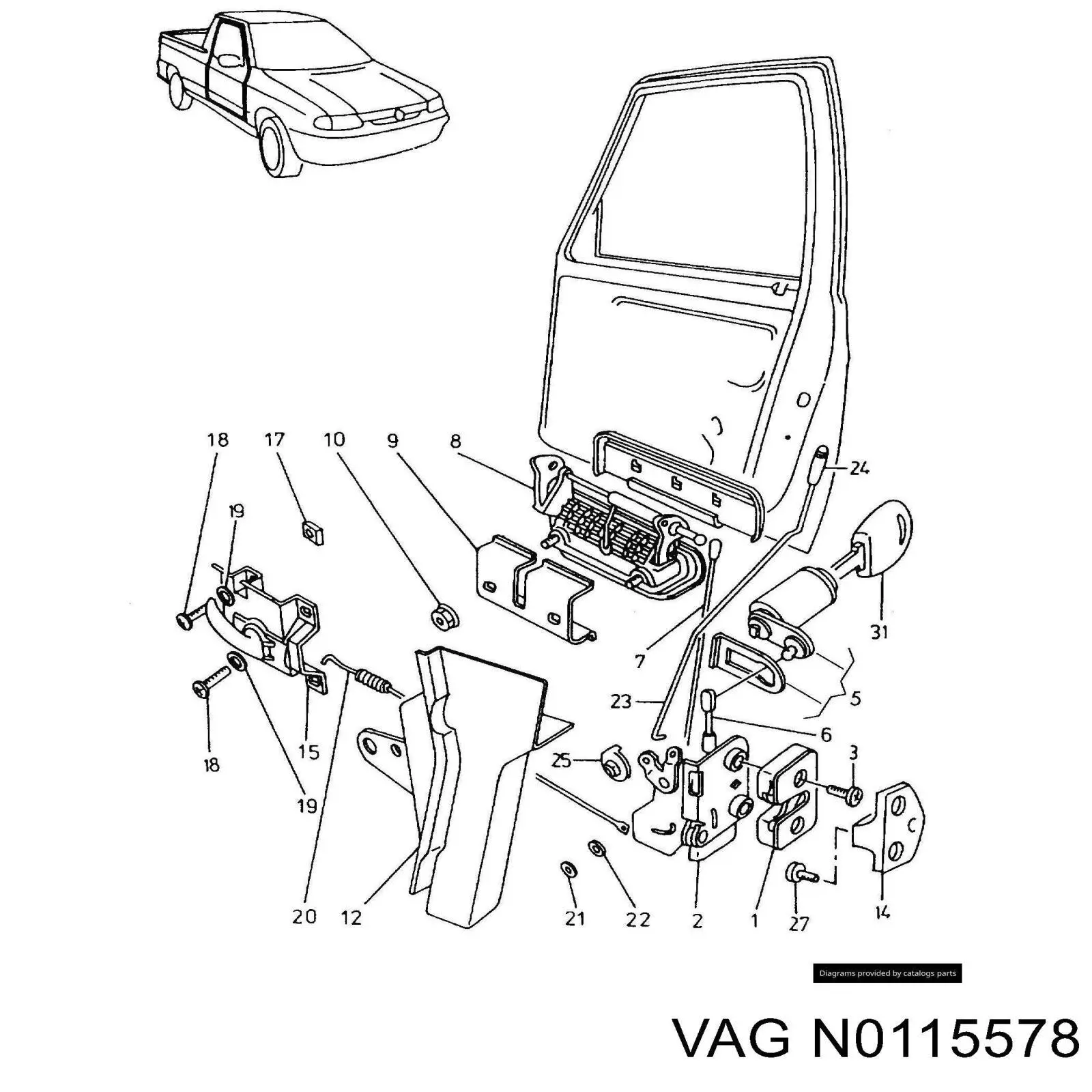  VAG N0115578 ціна, від 0.85 USD