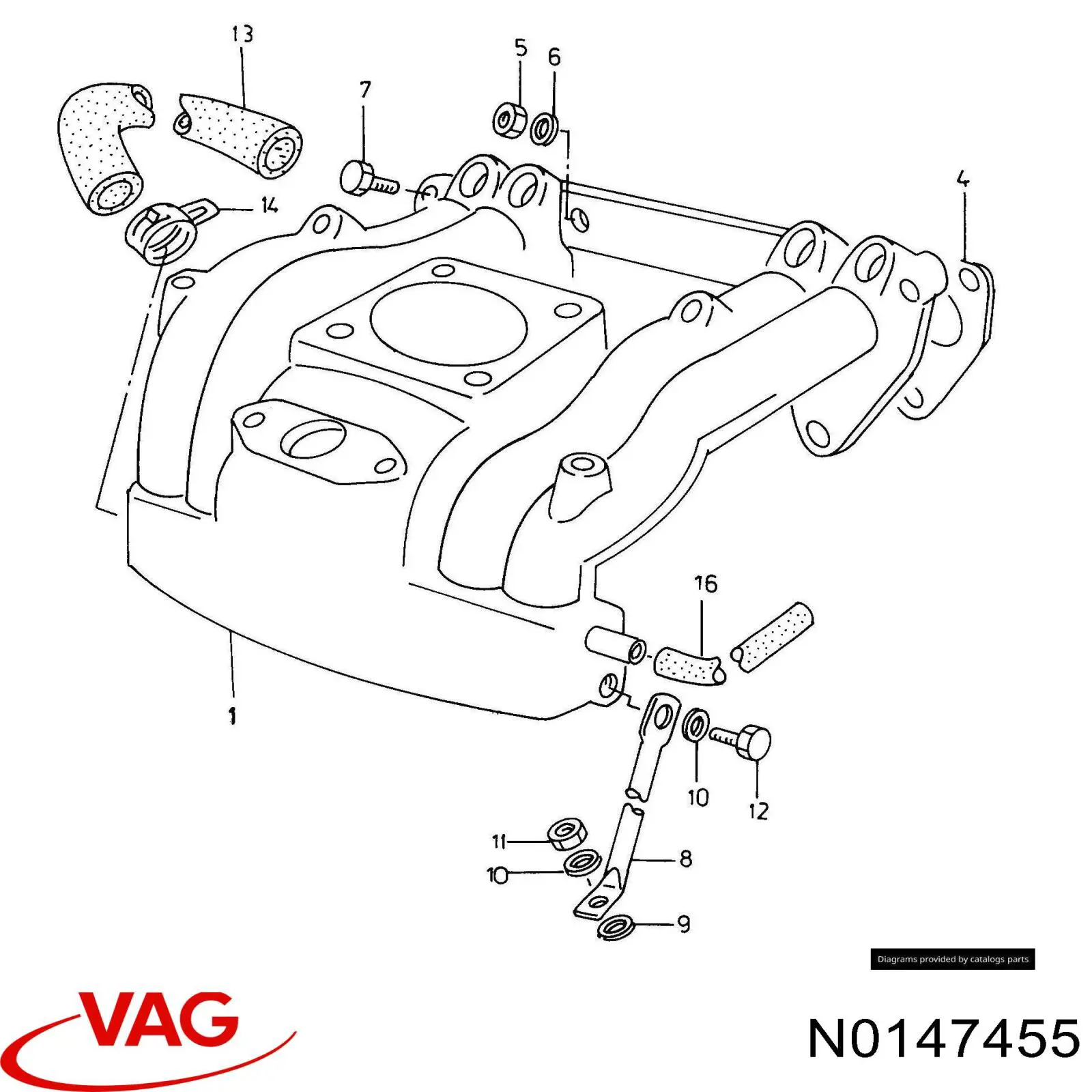  VAG N0147455 ціна, від 2.96 USD
