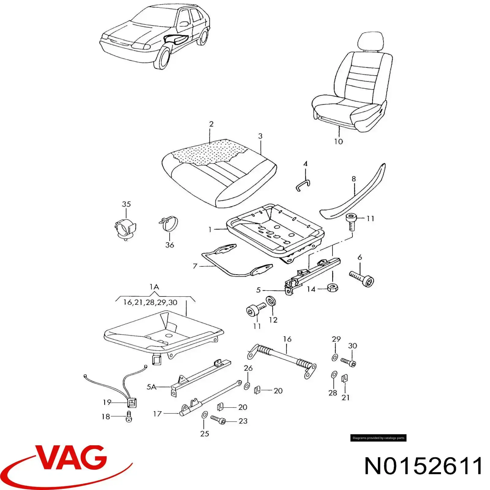 VAG N0152612 ціна, від 0.24 USD