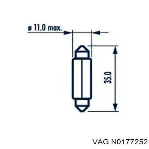 Лампа VAG N0177252