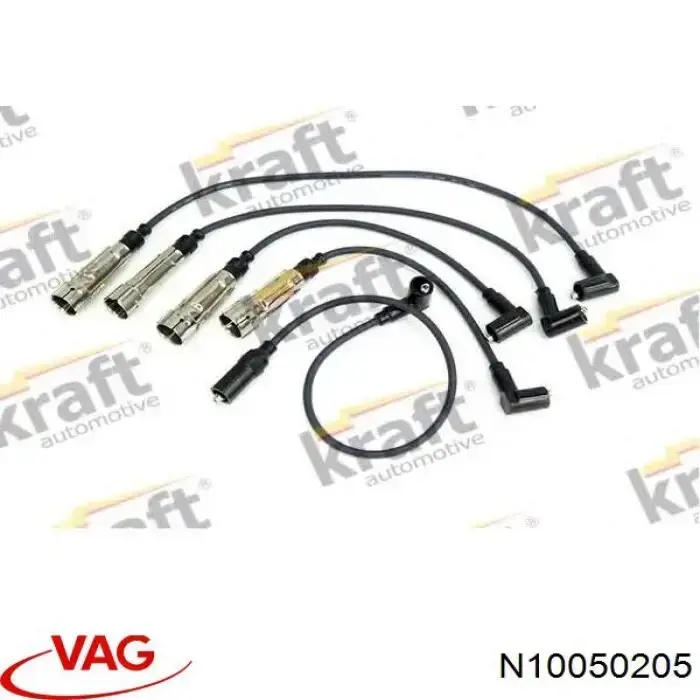 N10050205 VAG кабель високовольтний, циліндр №1, 4