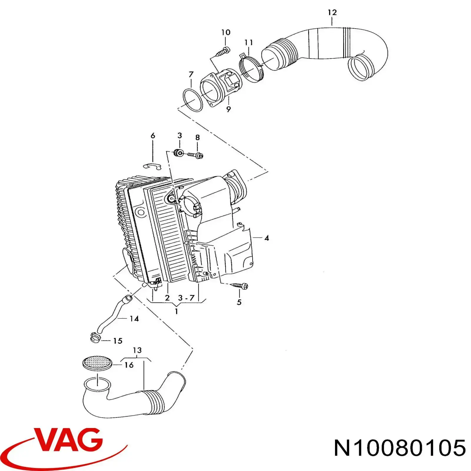 Купити N10080105 VAG 