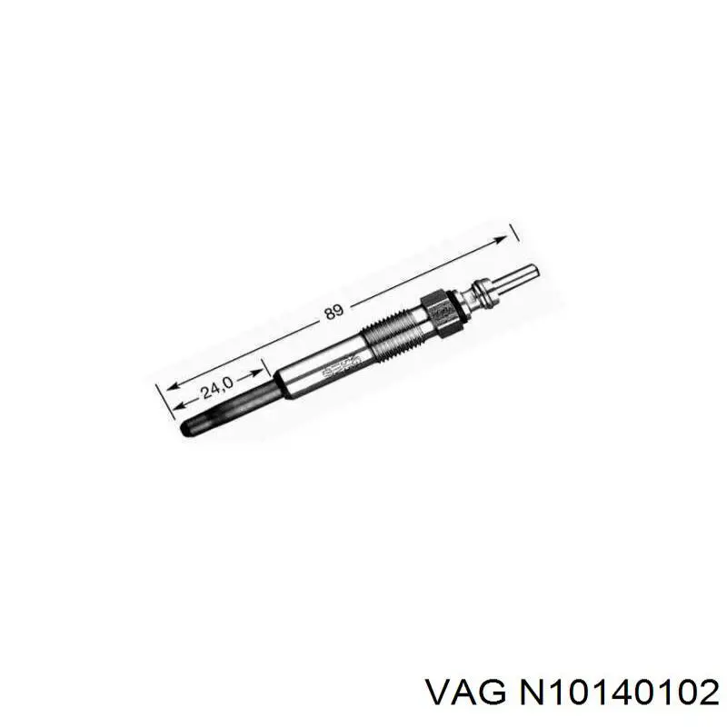 Свіча накалу VAG N10140102 ціна, від 7.82 USD