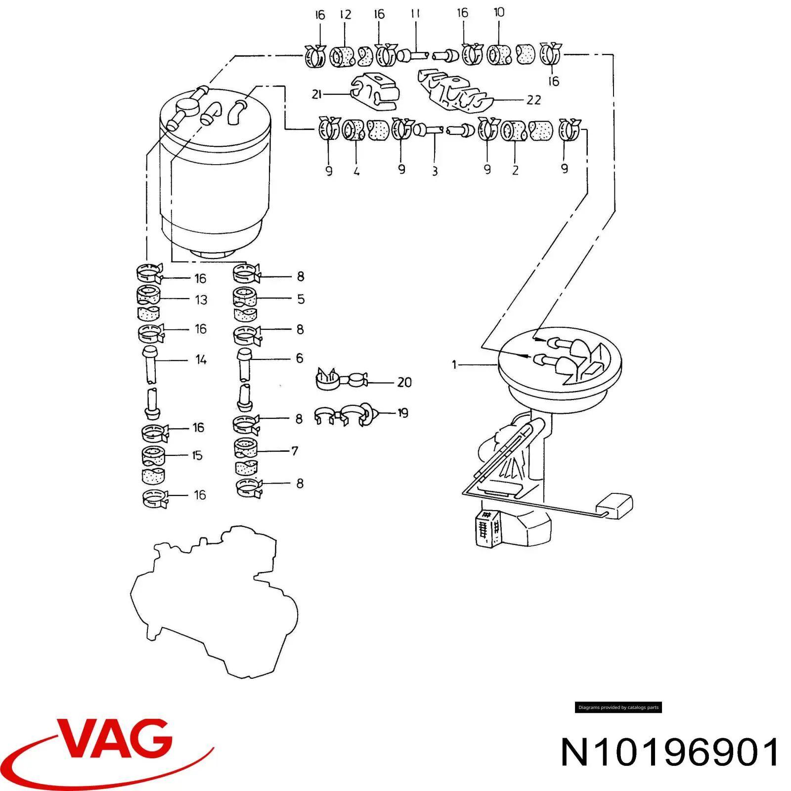 Купити N10196901 VAG 