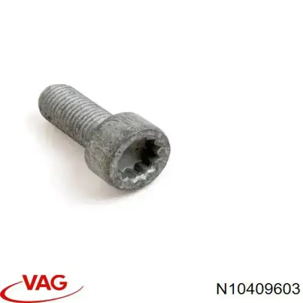 Болт кріплення передньої кульової опори до цапфи N10409603 VAG