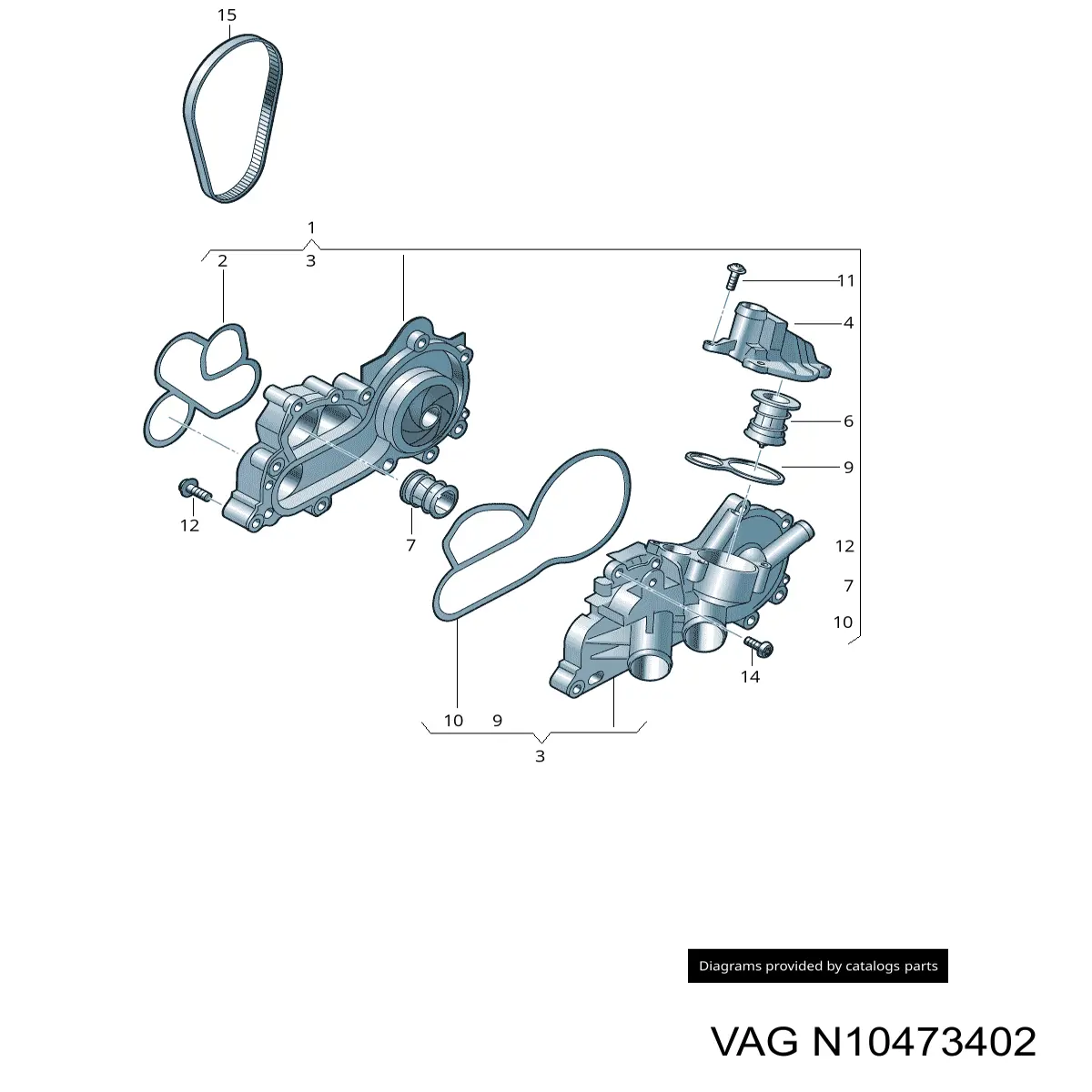  VAG N10473402 ціна, від 0.74 USD