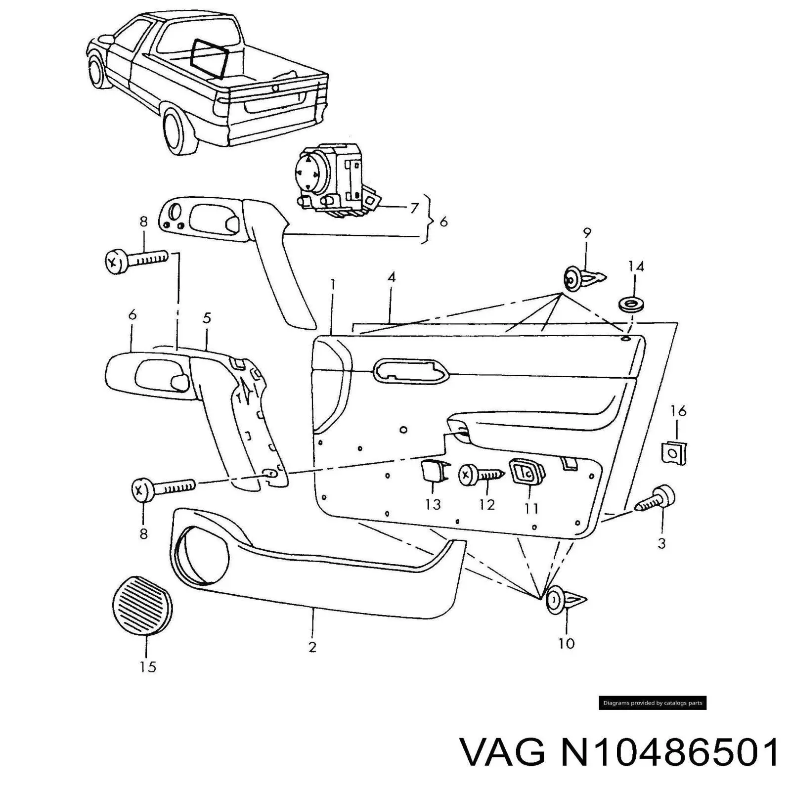  VAG N10486501 ціна, від 0.32 USD
