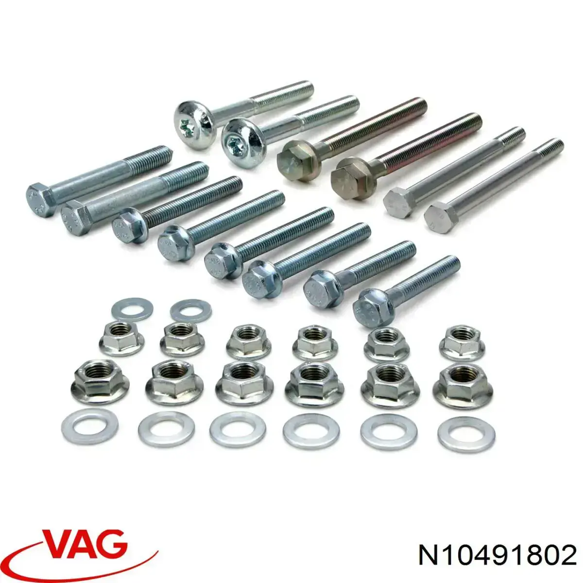 Купити N10491802 VAG Болт кріплення передньої кульової опори до цапфи