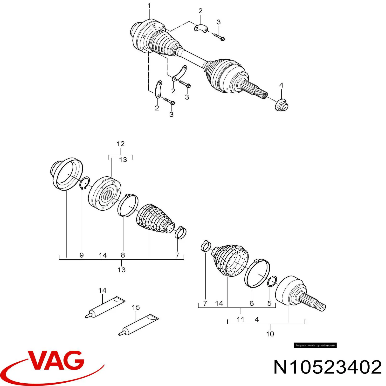  VAG N10523402 ціна, від 0.35 USD