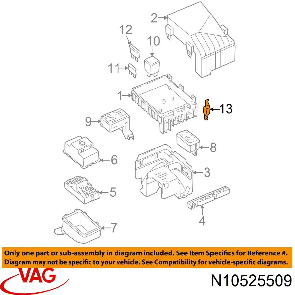 Купити N10525509 VAG Запобіжник