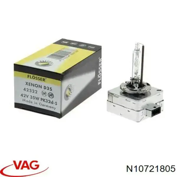 N10721805 VAG Лампочка ксеноновая