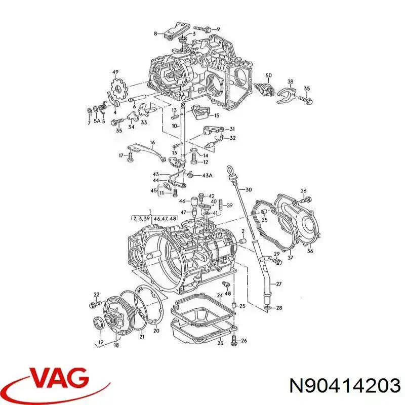Купити N90414203 VAG Пробка піддона АКПП