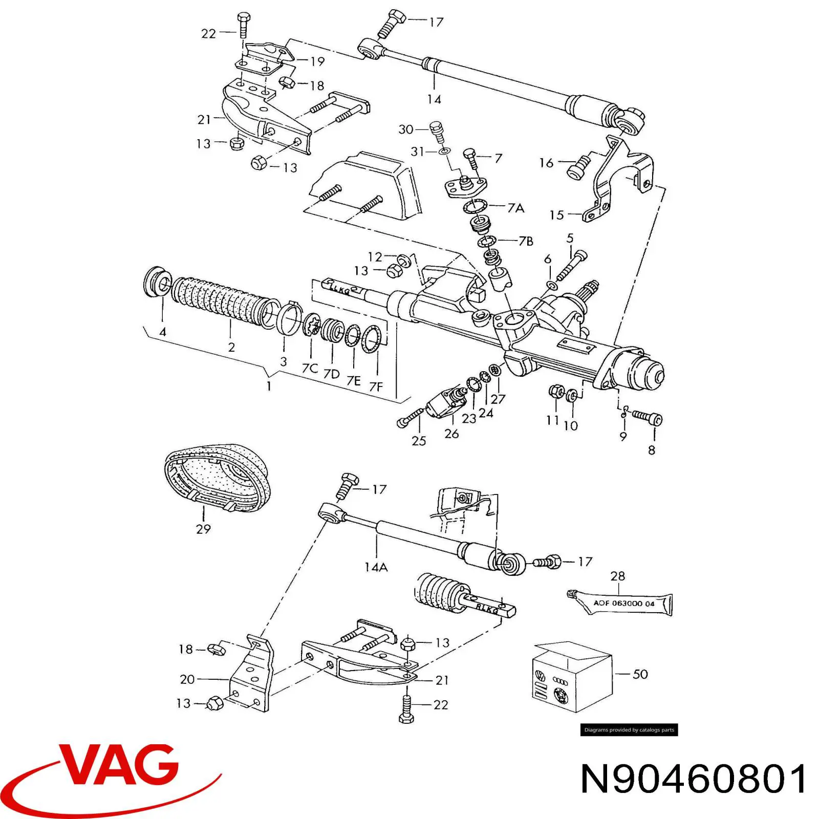  VAG N90460801 ціна, від 2.31 USD