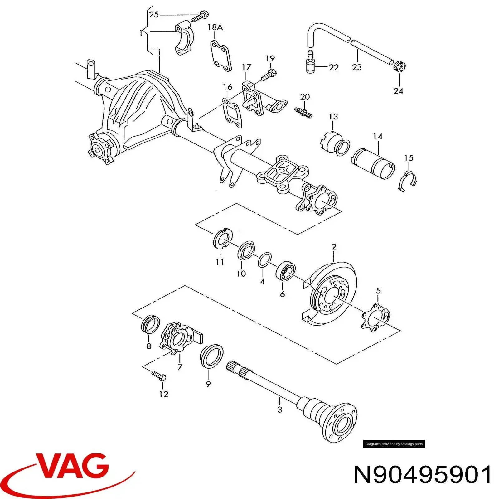 VAG N90495901 ціна, від 0.56 USD