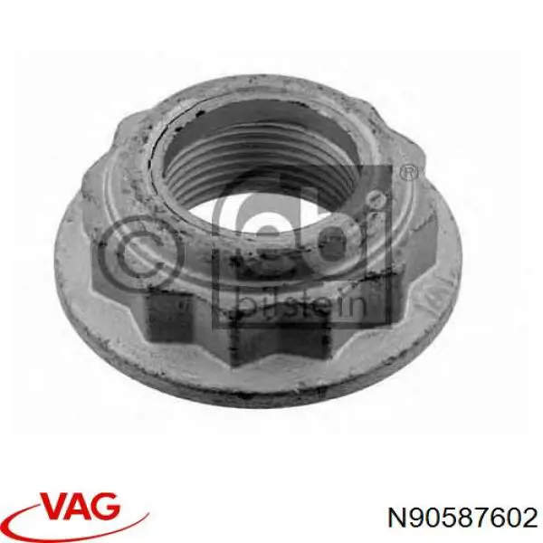 Гайка маточини передньої N90587602 VAG