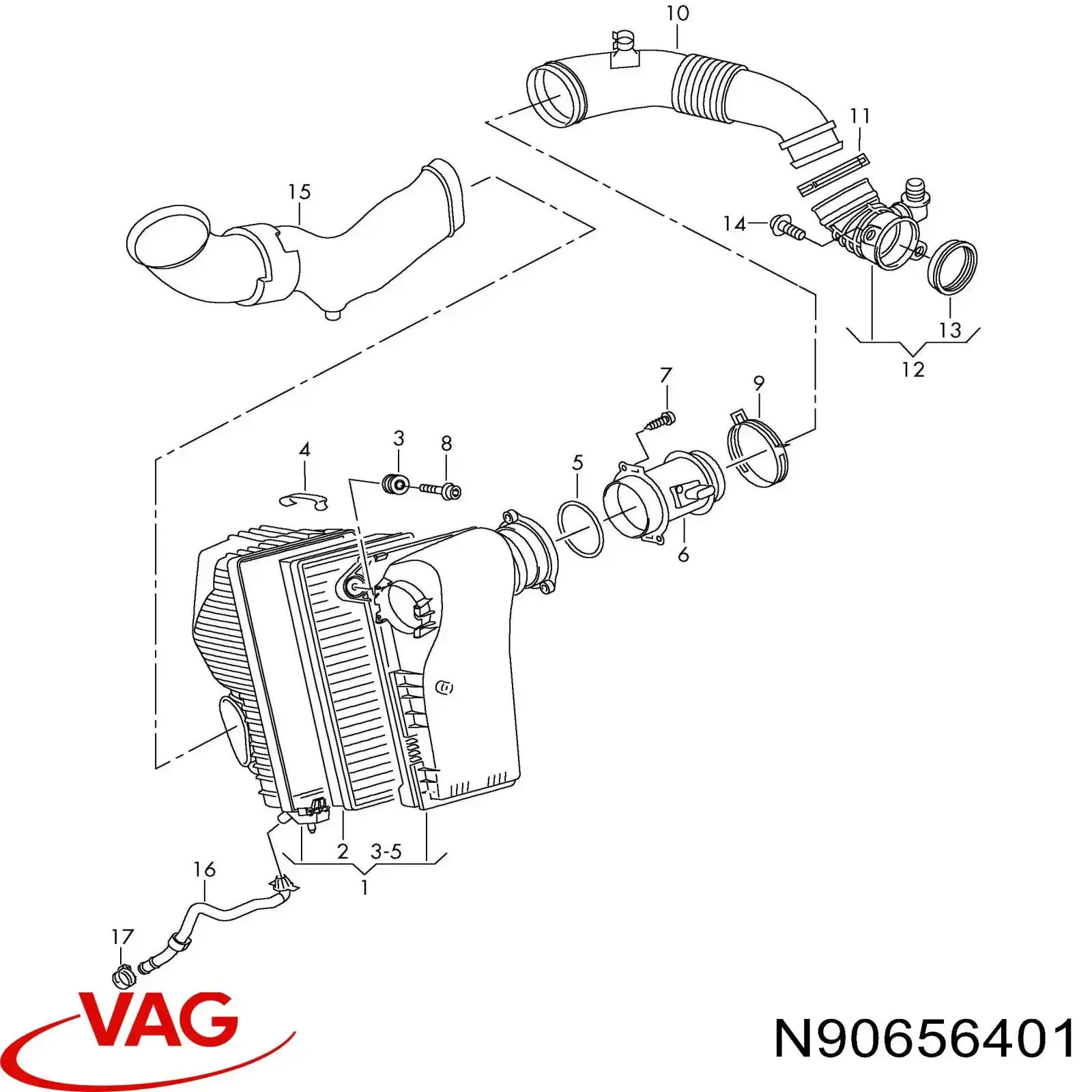  VAG N90656401 ціна, від 7.70 USD