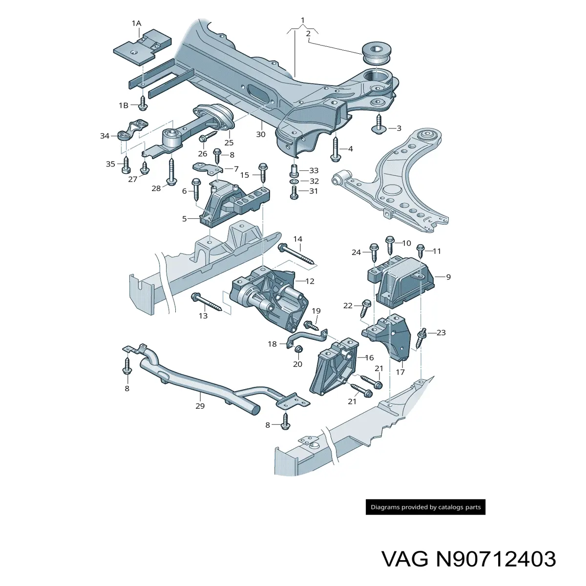 Болт VAG N90712401 ціна, від 2.82 USD