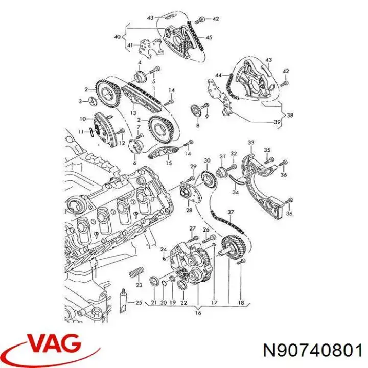 N90740801 VAG кільце ущільнювача трубки охолодження акпп