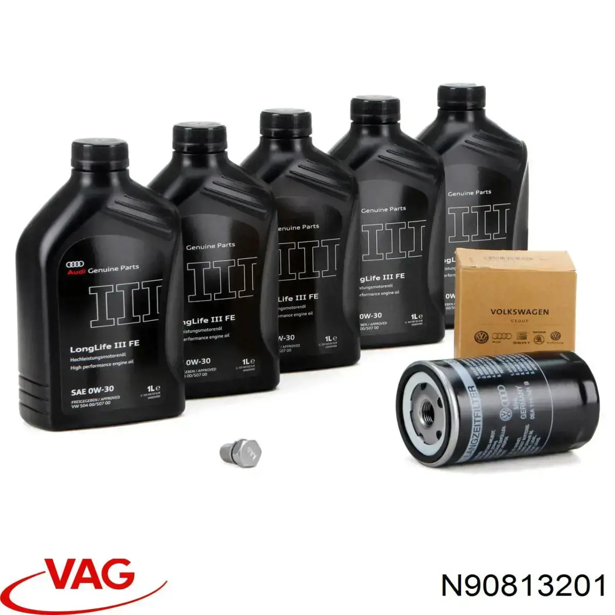 Пробка піддона двигуна N90813201 VAG