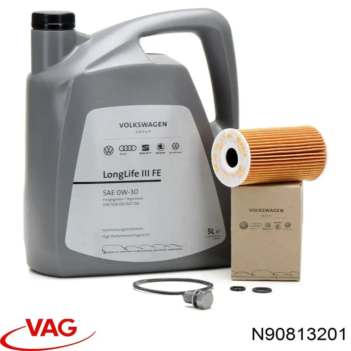 Пробка піддона двигуна N90813201 VAG