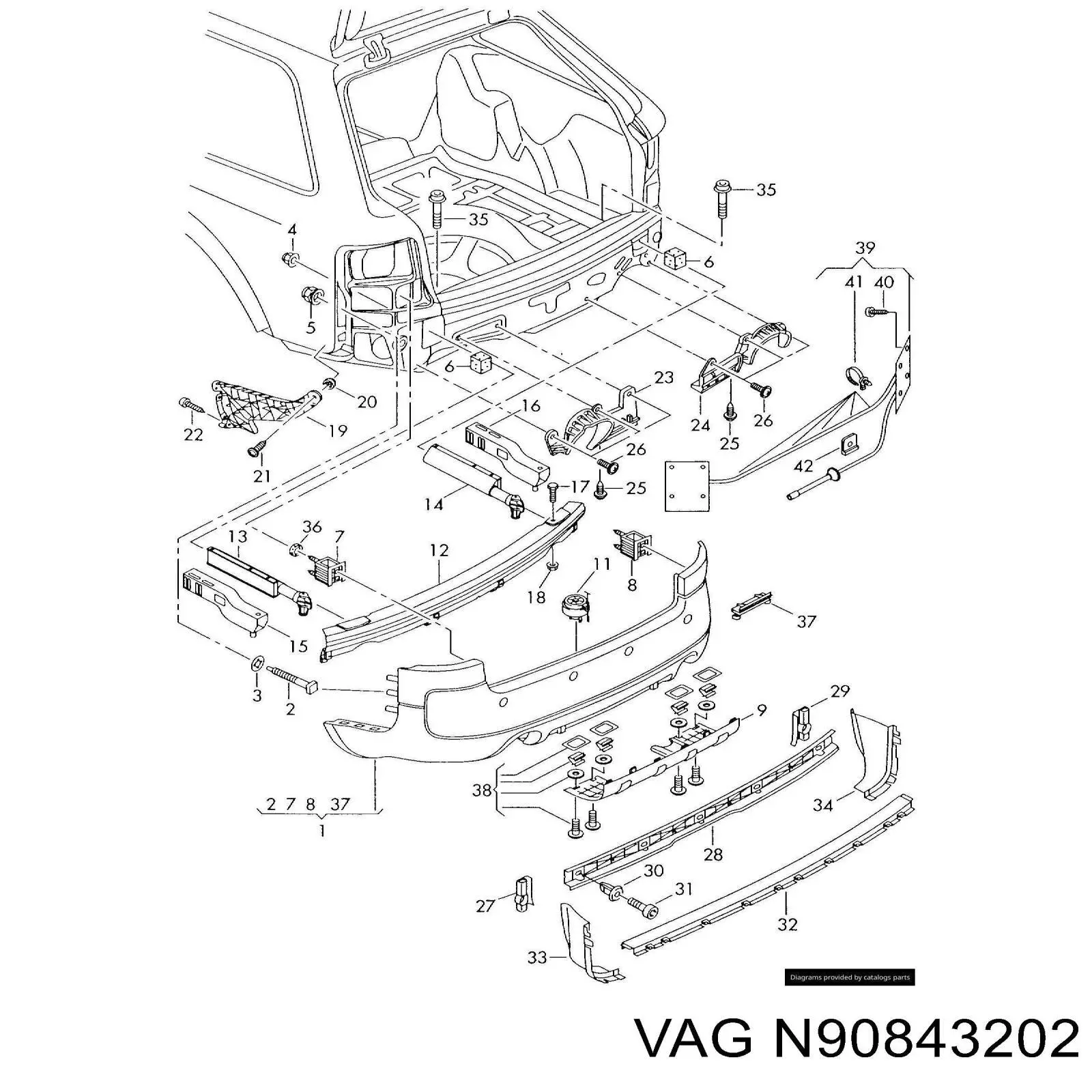  VAG N90843202 ціна, від 6.33 USD