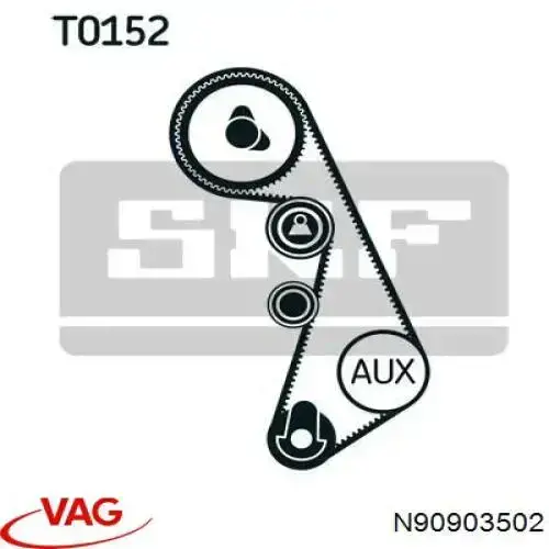 N91120901 VAG болт / шпилька випускного колектора