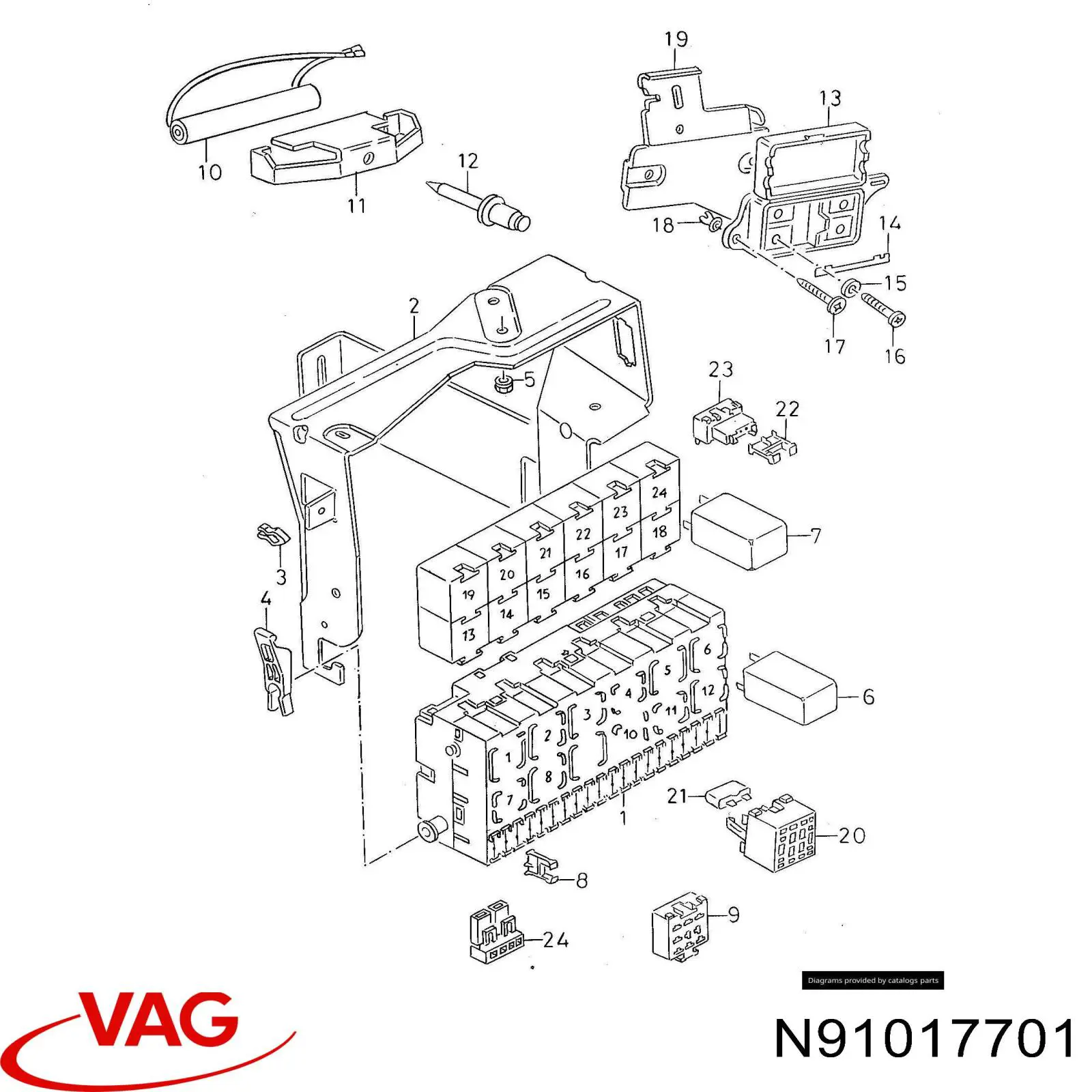  VAG N91017701 ціна, від 0.93 USD