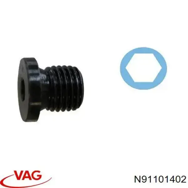 Купити N91101402 VAG Пробка піддона двигуна