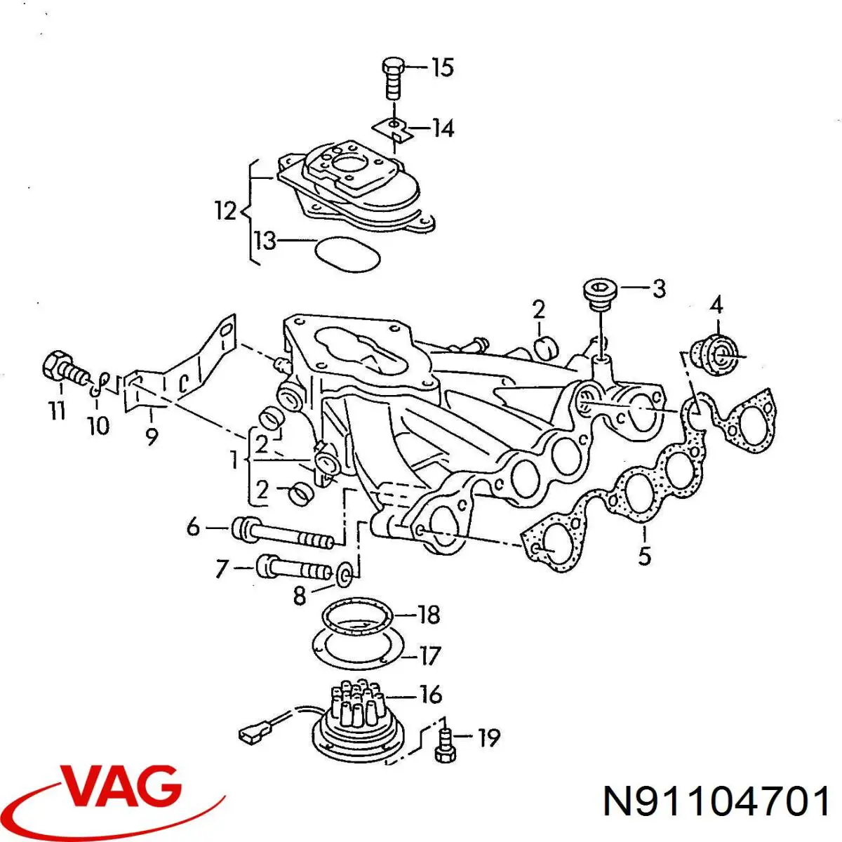 Болт головки блока циліндрів, ГБЦ VAG N91104701 ціна, від 3.13 USD