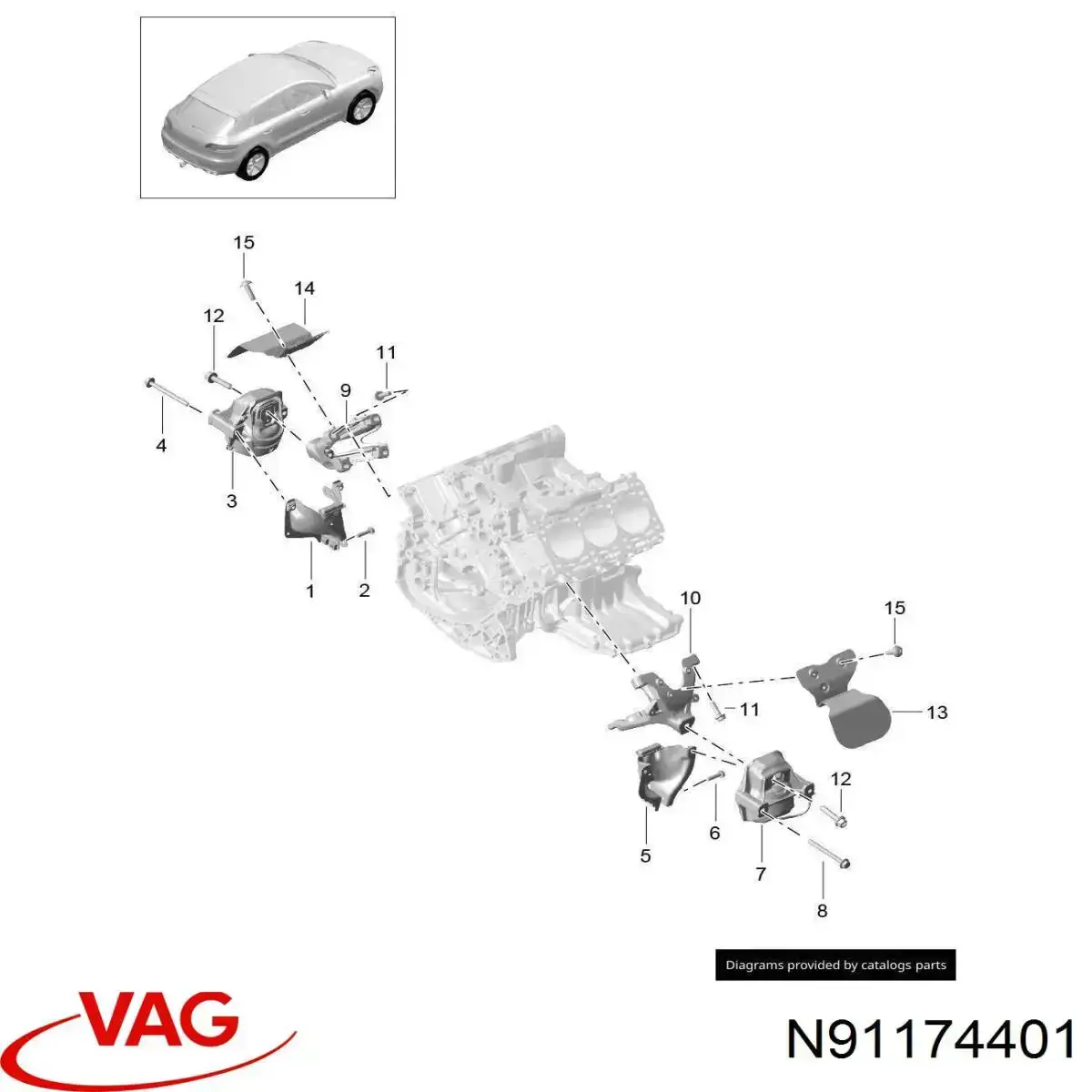  VAG N91174401 ціна, від 2.89 USD