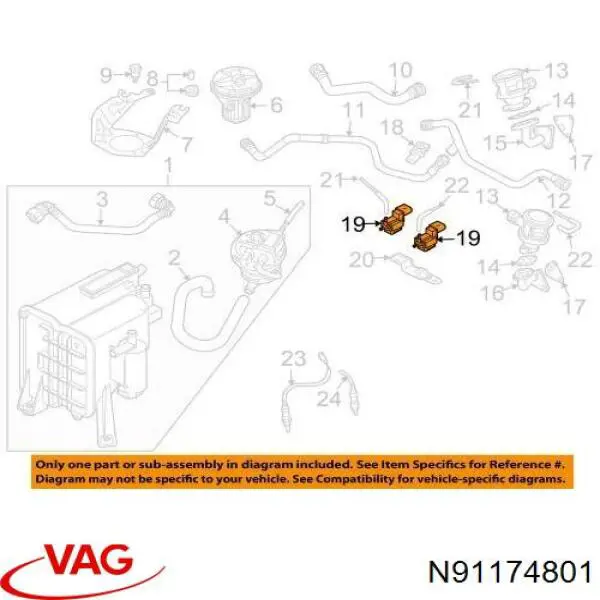  VAG N91174801 ціна, від 1.90 USD