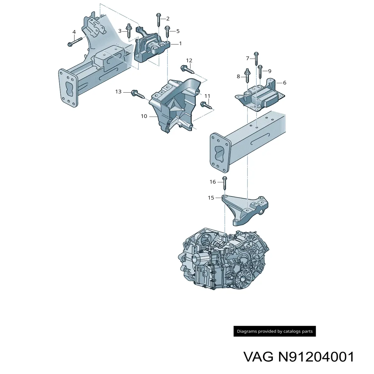 Болт VAG N91204001 ціна, від 2.48 USD