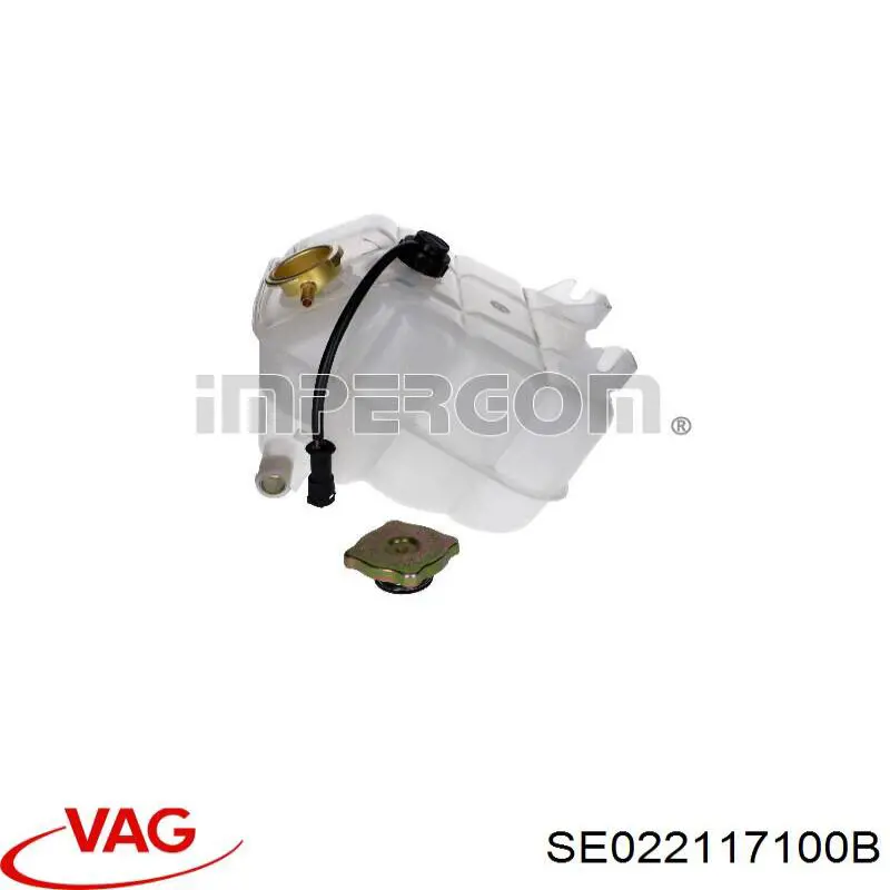 Бачок системи охолодження двигуна розширювальний VAG SE022117100B ціна, від 27.79 USD