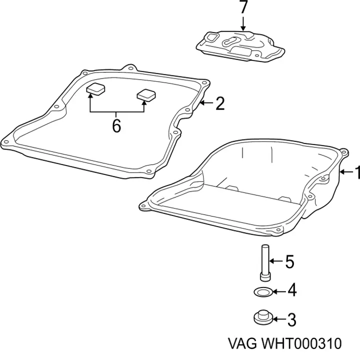 Пробка піддона АКПП VAG WHT000310 ціна, від 4.22 USD