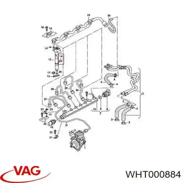 Ущільнююче кільце форсунок інжектора VAG WHT000884 ціна, від 0.84 USD