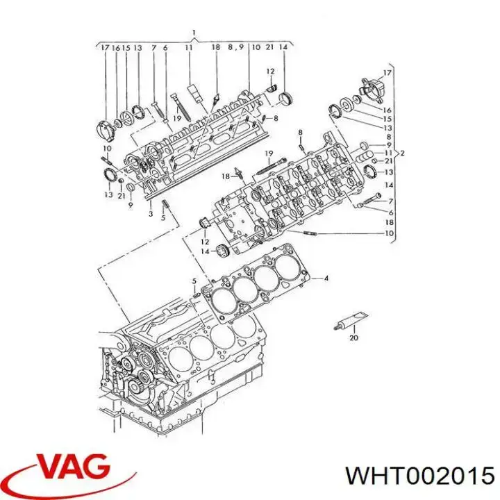 Купити 058103460C VAG Болт клапанної кришки ГБЦ
