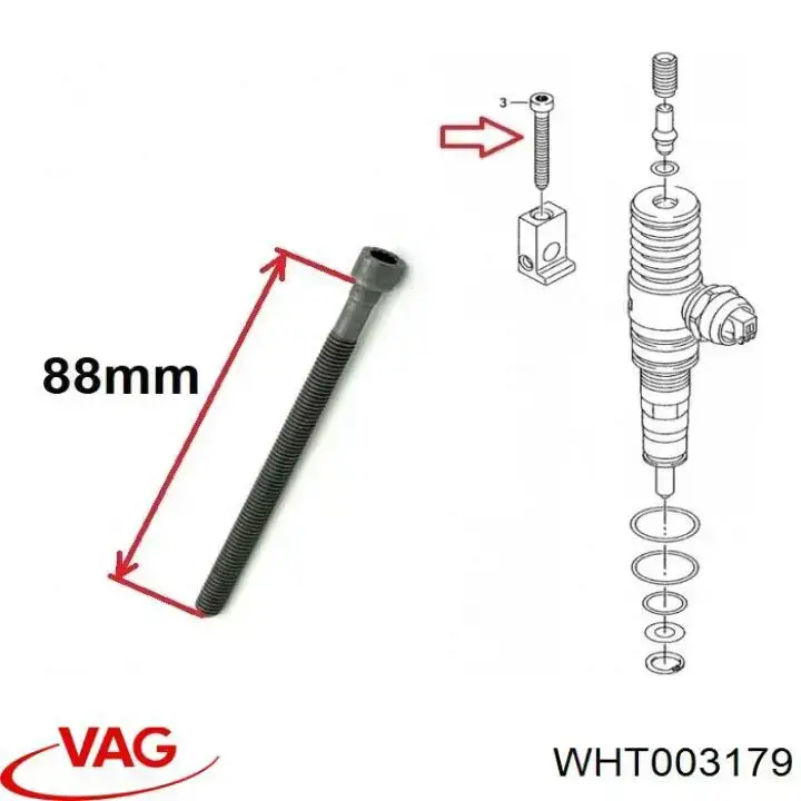 Купити WHT003179 VAG Болт кріплення форсунки