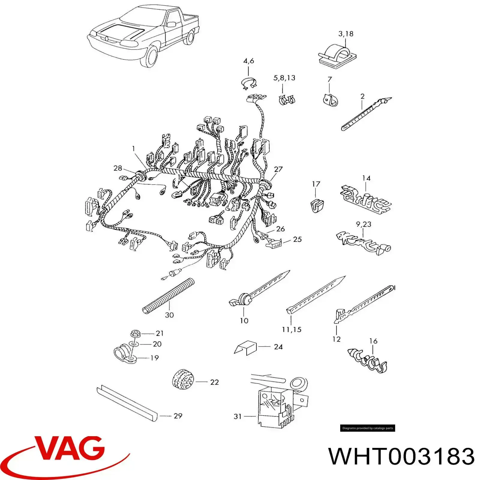  VAG 6U0868563 ціна, від 0.84 USD