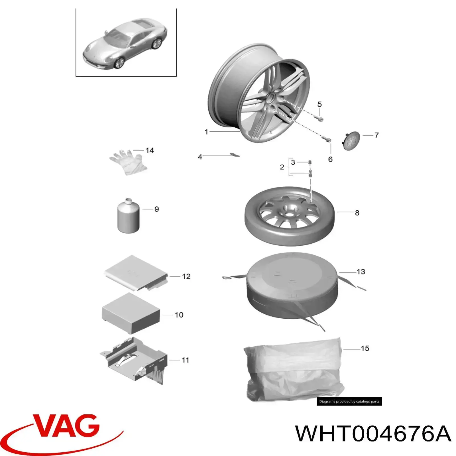 Колісний болт WHT004676A VAG
