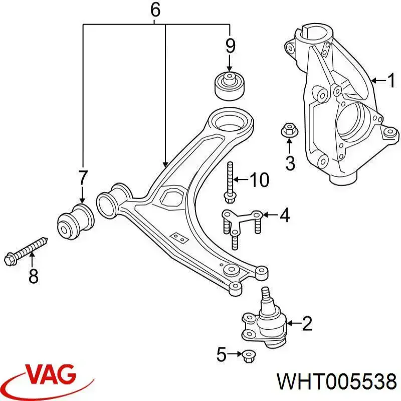  VAG WHT005538 ціна, від 1.80 USD