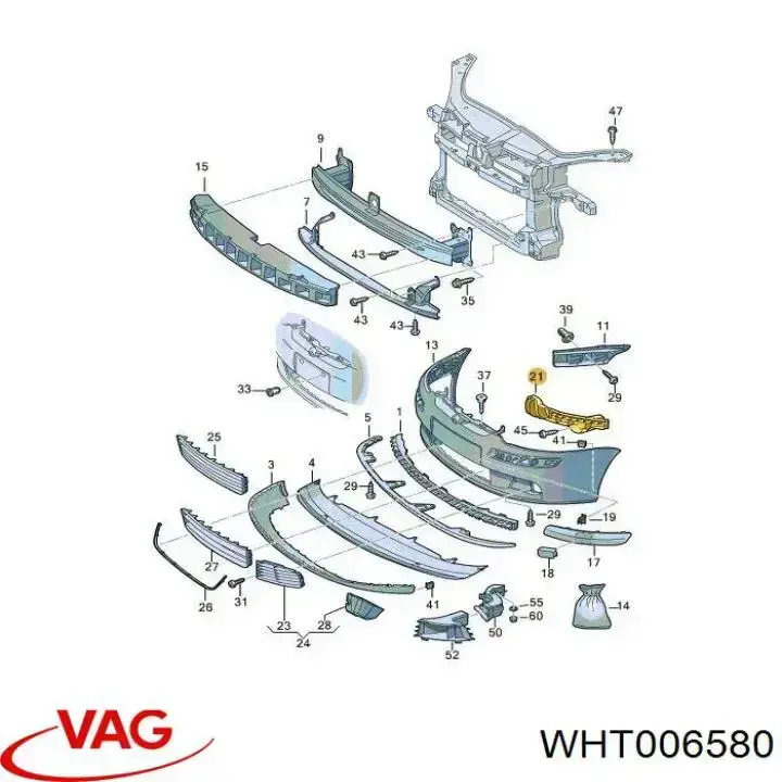 Болт/гайка кріплення VAG WHT006580 ціна, від 6.36 USD